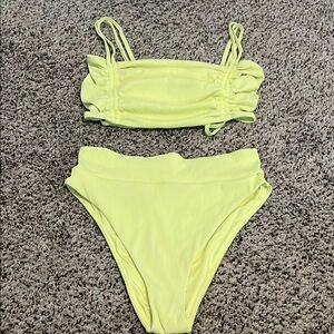 Aerie Neon Yellow Bikini Set